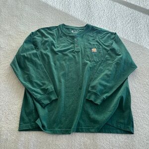 Carhartt Forest Green Henley Shirt